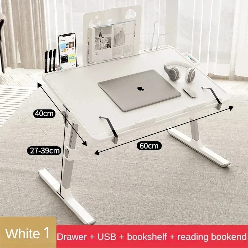 Mesa Plegable Elevable para Laptop con Radiador y Soporte. Escritorio Ajustable